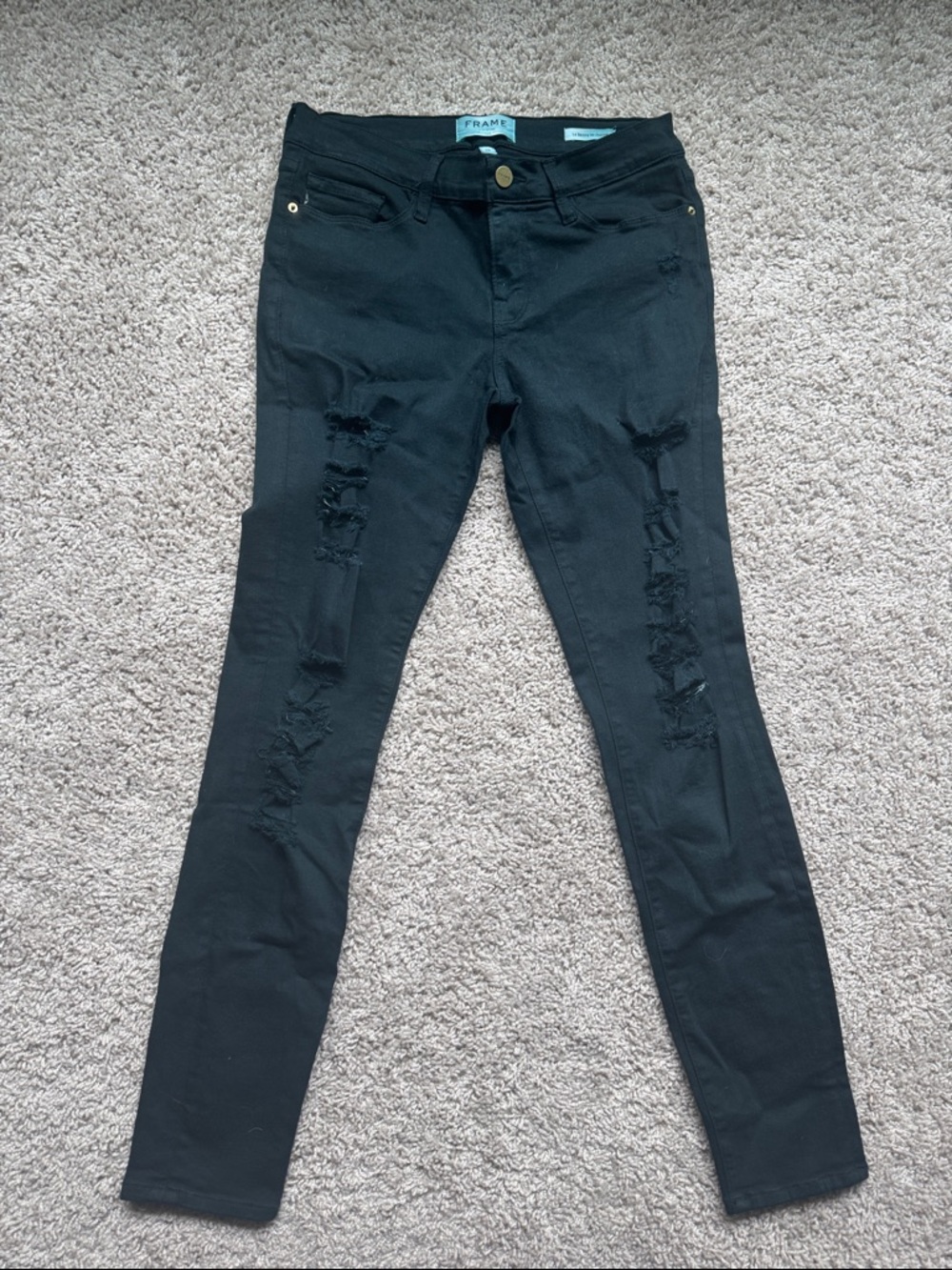 Frame denim Le skinny de Jeanne ripped